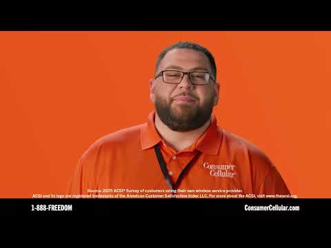 Consumer Cellular Spokesperson Orange Sweater