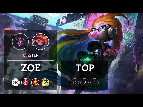 Zoe Top vs Heimerdinger - KR Master Patch 9.2