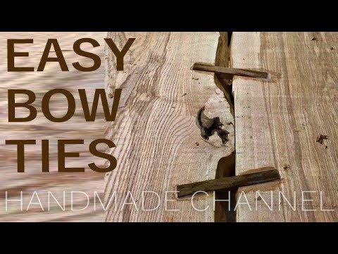 How I made this Wooden BowTies - Woodworking on Handmade Channel