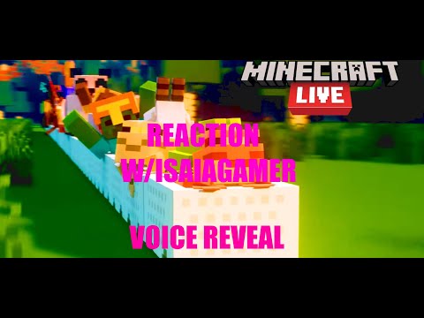 REAZIONE AL MINECRAFT LIVE 2022 - NEW UPDATE - VOICE REVEAL