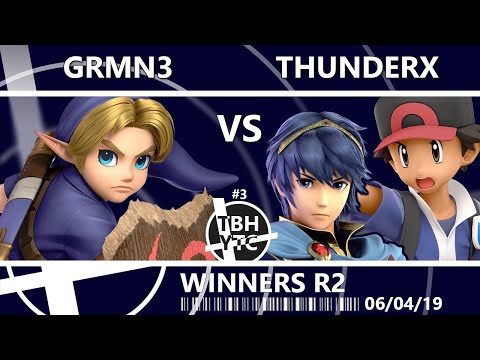 [TBHYTC #3] Winners Round 2 - Grmn3 (Young Link) Vs. ThunderX (Marth, Pokémon Trainer)