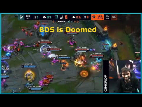 BDS Cinkrof laughing after failing his Lee Sin Combo (BDS vs XL LEC)| LEC-Clip Twitch Clips