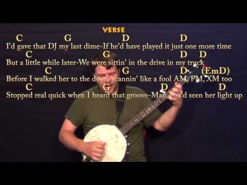 Play It Again (Luke Bryan) Easy Banjo Cover Lesson with Chords / Lyrics