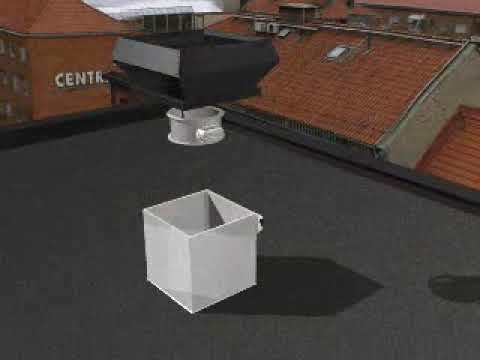 Systemair: Zabudowa wentylatora dachowego DVS na dachu płaskim - zdjęcie