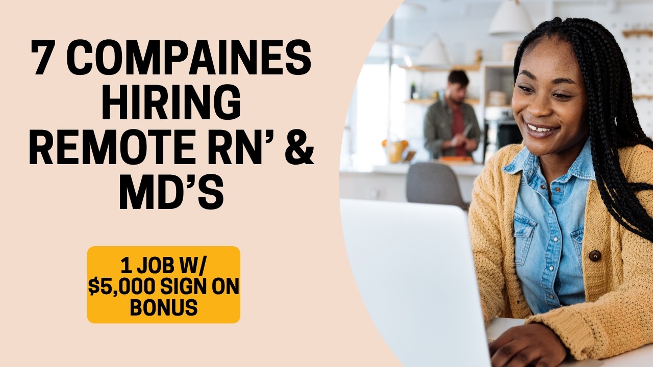 11 REMOTE Jobs for Healthcare PROFESSIONALS🩺