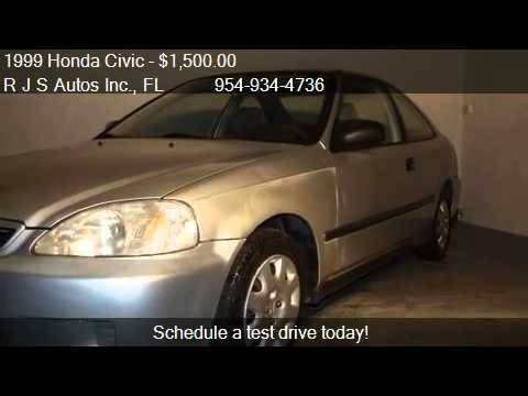 1999 Honda Civic DX AUTO - for sale in Davie, FL 33314