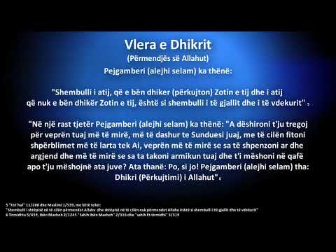 1 - Vlera e dhikrit