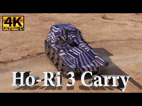 Ho-Ri 3 Video in Ultra HD 4K🔝 CARRY! 8411 DMG, 3280 Block, 7 Kills | World of Tanks Best Moments