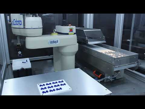 Omron Adept eCobra SCARA Robot Pick and Place Assembly Demo