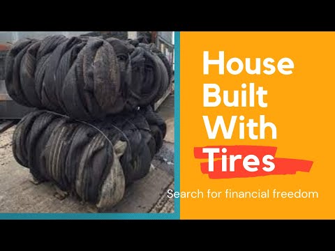 House Built With Tires #earthship #homesteading