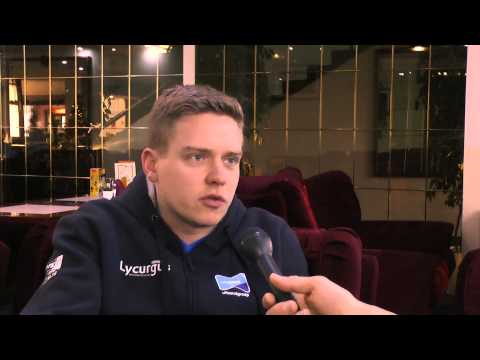 Arjan Taaij kort voor de wedstrijd tegen VSC Fatra Zlín