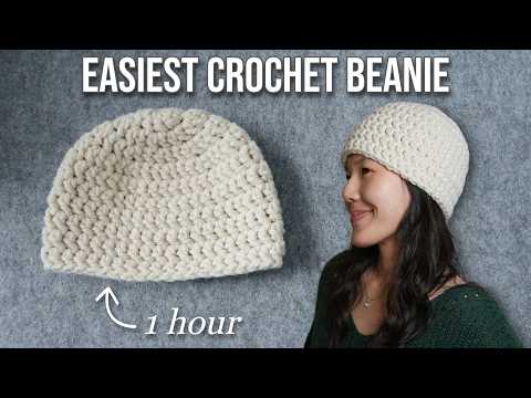 Easy Crochet Beanie Tutorial for Beginners | Chunky Beanie Crochet Pattern
