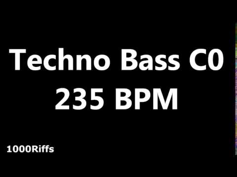 Techno Bass Metronome C0 : 000 BPM : Beats Per Minute
