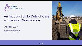 SCLF webinar on duty of care and waste classification