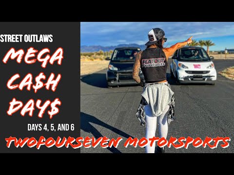 Street Outlaws Mega Cash Days/ Day456/247Motorsports testing and Pit life