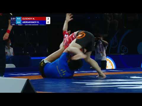 Round 1 Men's GP No-Gi - 84 kg: M. GUSENOV (RUS) v. R. ABDRAKHIMOV (KAZ)