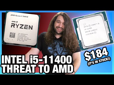 $184 Threat to AMD: Intel i5-11400 CPU Review & Benchmarks vs. R5 3600, 5600X, 11600K