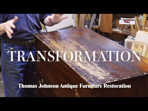 Battered Bureau or Hidden Beauty? - Thomas Johnson Antique Furniture Restoration