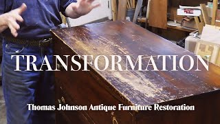 Battered Bureau or Hidden Beauty? - Thomas Johnson Antique Furniture Restoration
