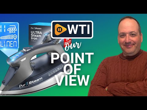 PurSteam Steam Iron for Clothes 1800W with LCD Screen - WTI product video review