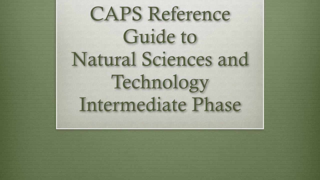 CAPS Reference Guide to Intermediate Phase NST