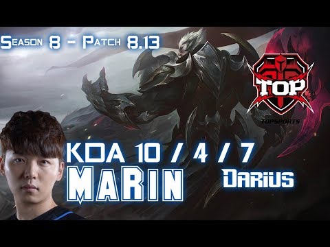 TOP MaRin DARIUS vs CAMILLE Top - Patch 8.13 KR Ranked