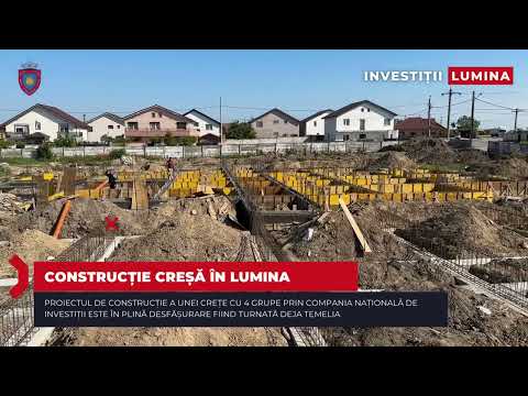Continuă lucrările de construcție a creșei
