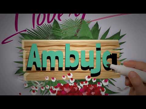 Ambuja Name Art Love Whatsapp Status | Ambuja Couple Name Video #NameArt #Ambuja #shorts