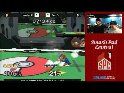 SPC 173 SSBM Amateur Bracket Grand Finals Set 2 Ironclad (Fox, from losers) vs. Degz (Falcon)
