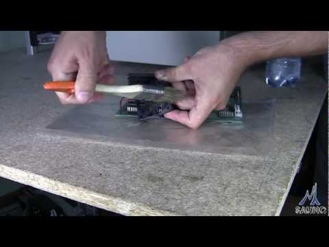 Чистка и смазка вентилятора платы станка САУНО