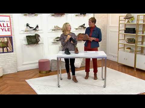Clarks Collection Leather Lace-Up Ankle Boots - Caroline Park on QVC