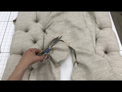 Upholstery Method - HOW TO CREATE A VAN DYKE JOIN