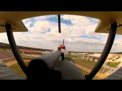 RC Bi-Plane WWI RAF SE5 Dogfight and CRASH !