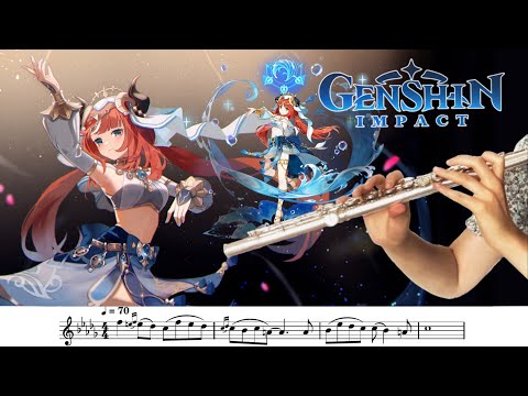 Nilou - Dance of Sabzeruz - FLUTE cover [SHEET MUSIC] Genshin Impact