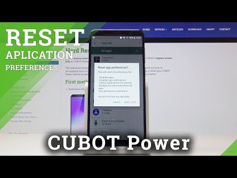 How to Reset App Preferences in CUBOT Power - Restore App Settings