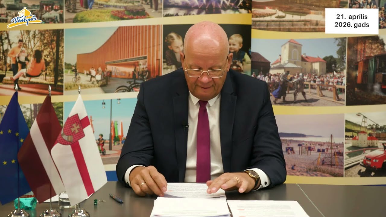 VIDEO: G.Blumbergs par Ventspils pilsētas aktualitātēm – 21.04.2025.