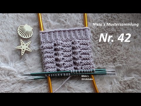 Sock pattern no. 42 - Pattern knitted in rounds / Lace pattern / Wave pattern / knitting sock pat...