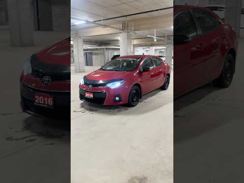 2016 Toyota Corolla 4dr Sdn CVT S in Red for sale at North London Toyota in London, ON