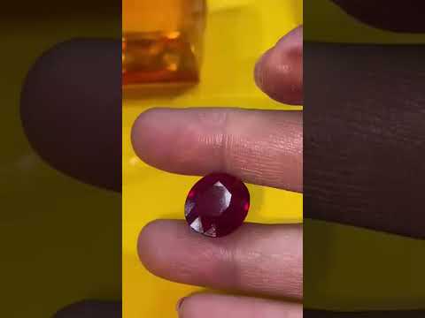 7 carat red burmese ruby gemstones