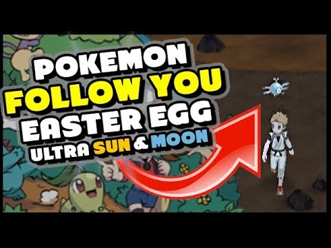 POKEMON FOLLOWING YOU EASTER EGG IN POKEMON ULTRA SUN AND MOON