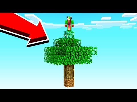 SURVIVING WITH ONLY A TREE IN MINECRAFT!