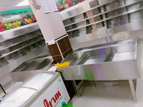 Stainless steel parallel shape kitchen unit furniture