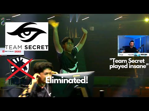 Team Secret Pulls a UPSET, Eliminates Team liquid, Tarik reacts