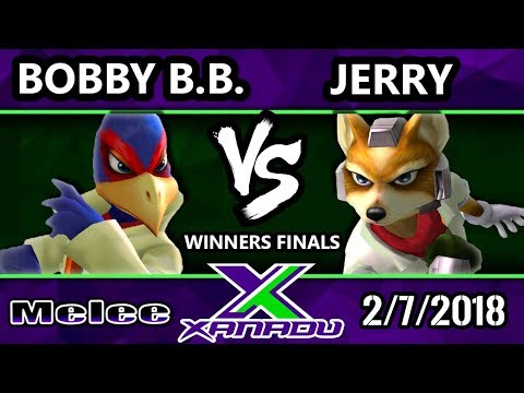 S@X 240 Melee - Bobby B.B. (Falco) Vs. Jerry (Fox) - SSBM Winners Finals - Smash Melee