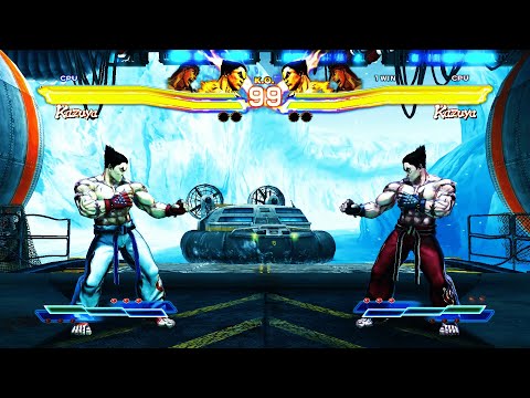 Kazuya & Ryu vs Kazuya & Ryu (Hardest) Street Fighter X Tekken