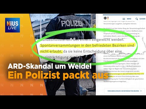 Der Beweis! Polizei hat über Anti-Weidel-Demo gelogen I NIUS Live vom 24. Juli 2025