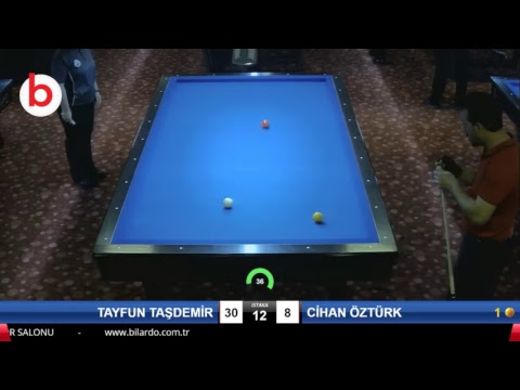 TAYFUN TAŞDEMİR & CİHAN ÖZTÜRK Bilardo Maçı - 2019 - TÜRKİYE 1.LİGİ-1.TUR