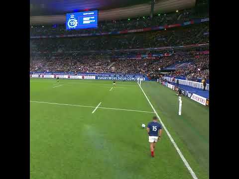 Cheslin Kolbe Charge down vs Thomas Ramos FRA v RSA 2023 RWC