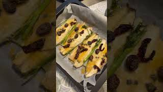 Mediterranean Style Bass with Spaghetti Frittata