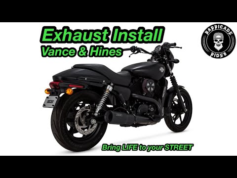 HARLEY DAVIDSON STREET 750 - VANCE & HINES HI-OUTPUT SLIP-ON EXHAUST - INSTALL & REVIEW (2021)